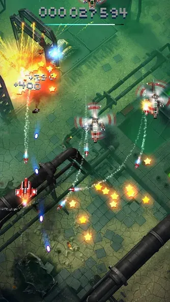 Sky Force Reloaded на телефон — скачать мод: Безлимитные деньги и патроны — скриншот 1