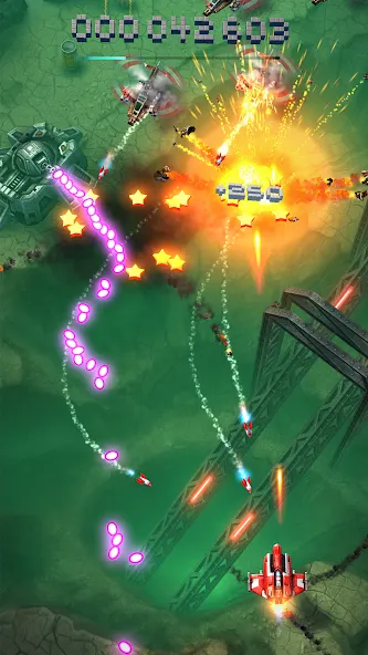 Sky Force Reloaded на телефон — скачать мод: Безлимитные деньги и патроны — скриншот 5