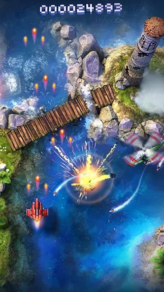 Sky Force 2014 MOD APK: Безлимитные деньги и все самолёты — скриншот 1