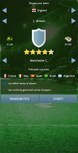 True Football 3 — скачать мод: Безлимитные деньги и энергия — скриншот 1