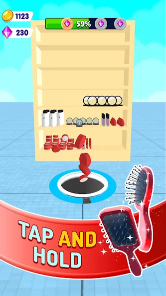 Скачать мод Hole and Fill: Collect Master! — Безлимитные деньги и всё открыто — скриншот 4