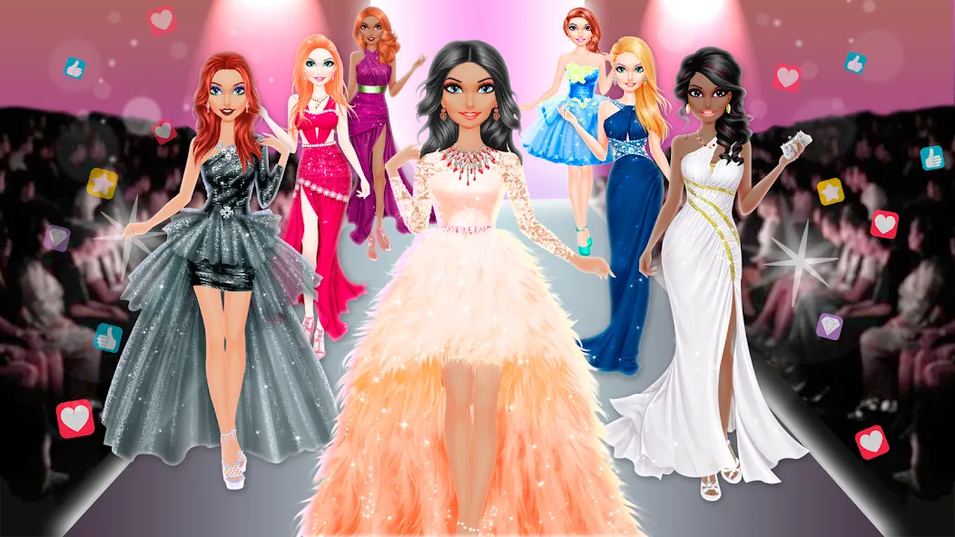 Makeup games makeover dress up (Мод: Безлимитные монеты и все наряды) — скачать на Андроид — скриншот 2 Makeup games makeover dress up (Мод: Безлимитные монеты и все наряды) — скачать на Андроид — скриншот 2
