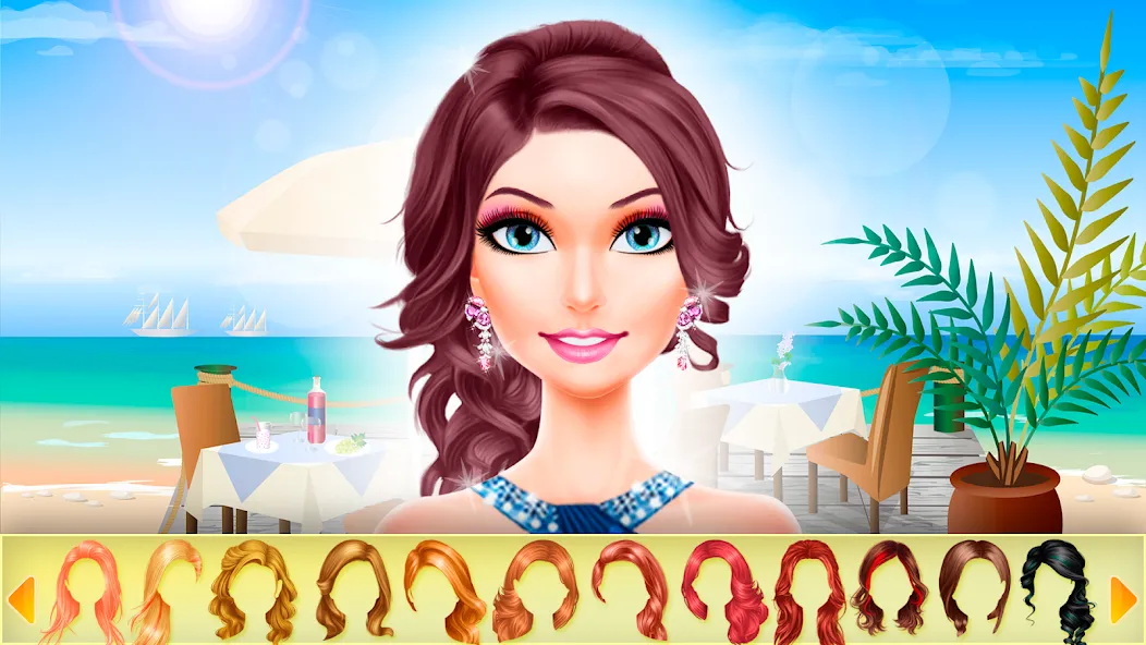 Makeup games makeover dress up (Мод: Безлимитные монеты и все наряды) — скачать на Андроид — скриншот 4 Makeup games makeover dress up (Мод: Безлимитные монеты и все наряды) — скачать на Андроид — скриншот 4