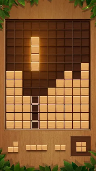 QBlock: Wood Block Puzzle Game — взломанная версия, Без рекламы и безлимитные подсказки — скриншот 2
