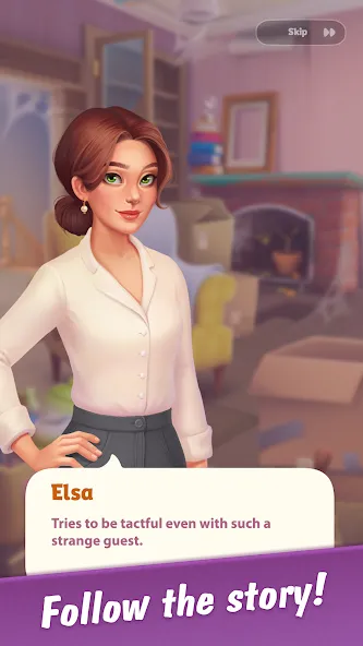 Merge Hotel Empire: Design MOD APK: Много денег и алмазов — скриншот 5