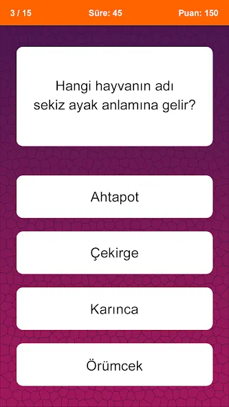 Bilgi Yarışması MOD APK: Безлимитные подсказки и правильные ответы — скриншот 1