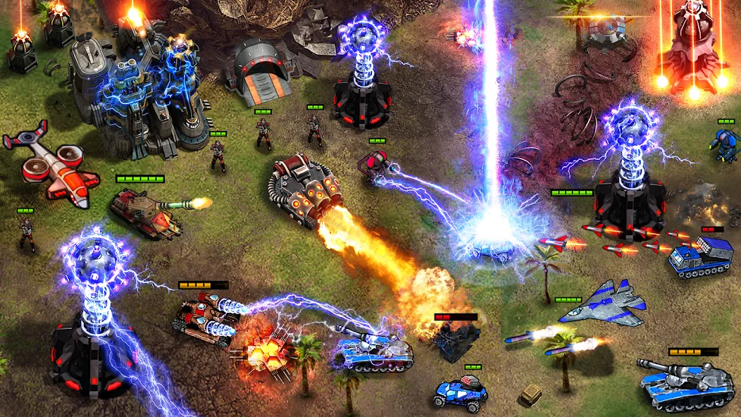 Command Generals RTS мод на Андроид: Безлимитные ресурсы и открытые уровни — скриншот 4