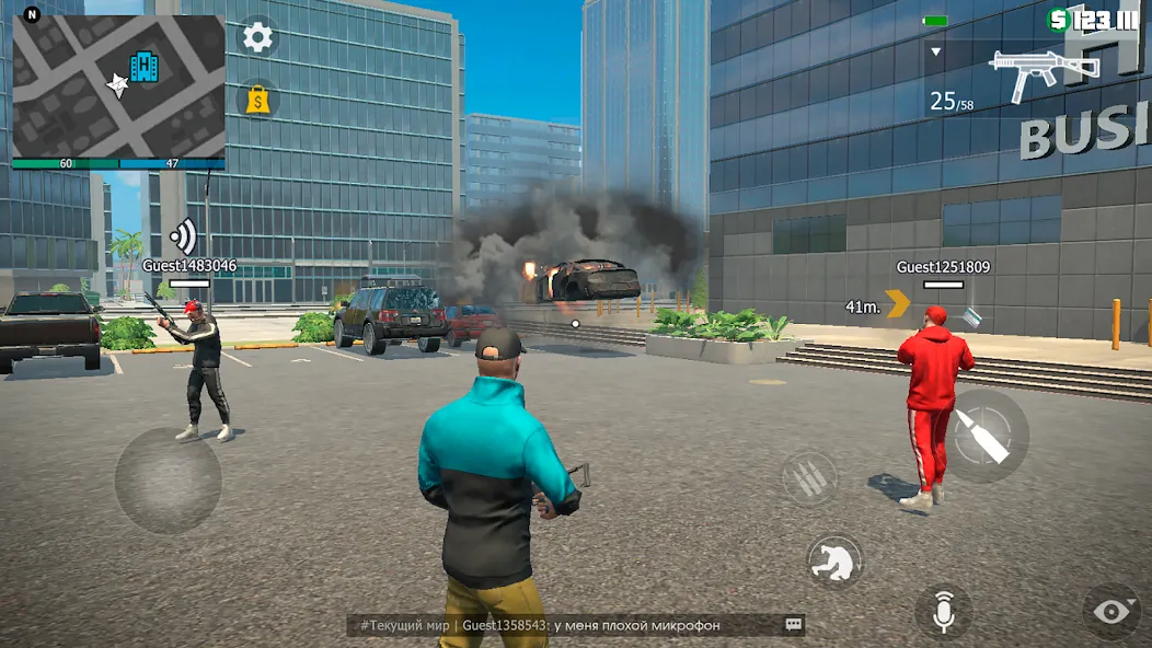 Grand Criminal Online: Sandbox на телефон — скачать мод: Много денег и всё открыто — скриншот 4