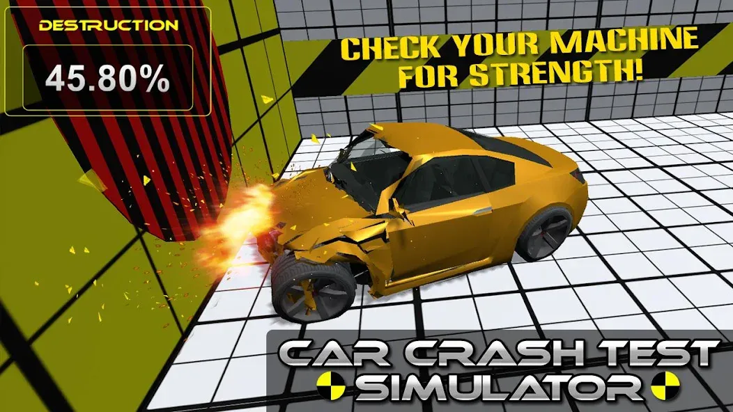 Car Crash Test Simulator MOD APK скачать на Андроид — Безлимитные деньги и все машины — скриншот 1