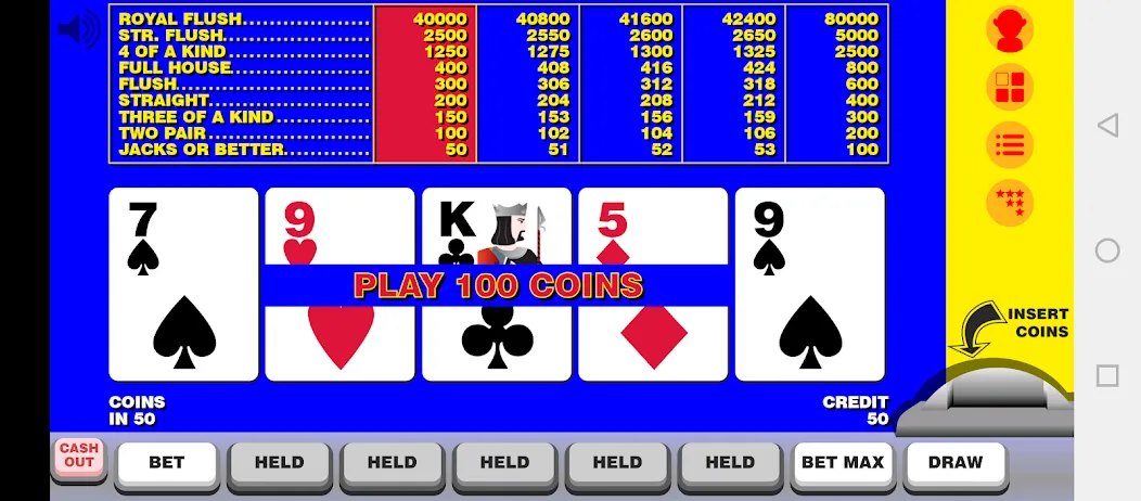 Мод Video Poker with Double Up — Безлимитные монеты и двойная ставка, скачать APK — скриншот 1