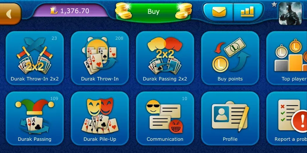 Durak LiveGames online мод на Андроид: Безлимитные монеты и быстрые победы — скриншот 5 Durak LiveGames online мод на Андроид: Безлимитные монеты и быстрые победы — скриншот 5