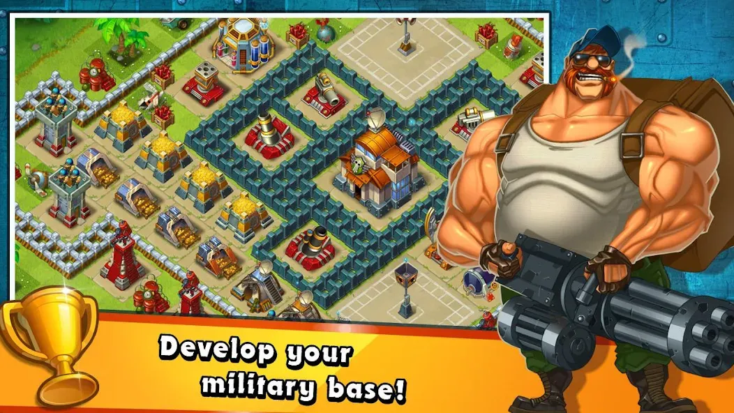 Jungle Heat: War of Clans на телефон — скачать мод: Безлимитные ресурсы и алмазы — скриншот 4 Jungle Heat: War of Clans на телефон — скачать мод: Безлимитные ресурсы и алмазы — скриншот 4