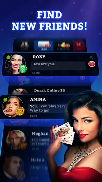 Скачать взлом Durak Online 3D — Без рекламы и быстрый прогресс — скриншот 3