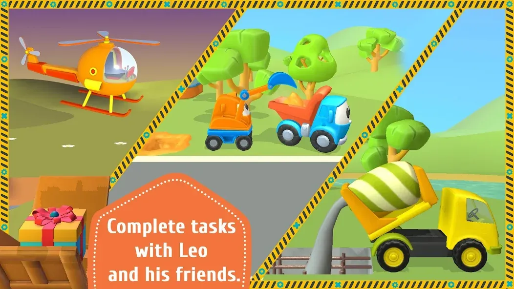 Leo and Сars: games for kids взлом APK — Открыты все машины и уровни — скриншот 3 Leo and Сars: games for kids взлом APK — Открыты все машины и уровни — скриншот 3
