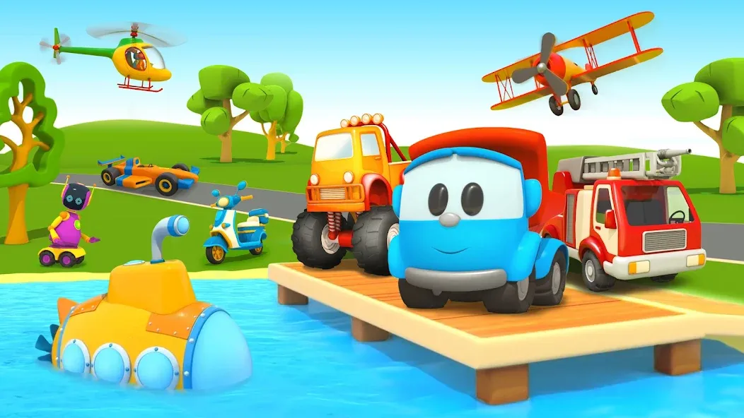 Leo 2: Puzzles & Cars for Kids MOD APK: Безлимитные деньги и все машины открыты — скриншот 1 Leo 2: Puzzles & Cars for Kids MOD APK: Безлимитные деньги и все машины открыты — скриншот 1