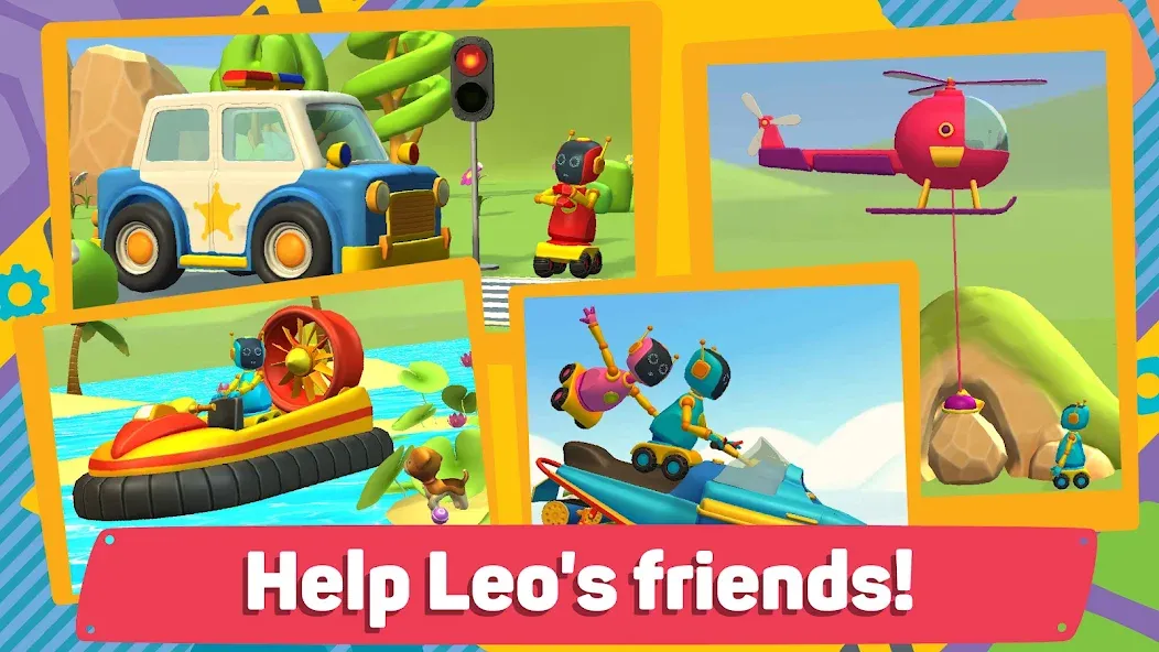 Leo 2: Puzzles & Cars for Kids MOD APK: Безлимитные деньги и все машины открыты — скриншот 2 Leo 2: Puzzles & Cars for Kids MOD APK: Безлимитные деньги и все машины открыты — скриншот 2