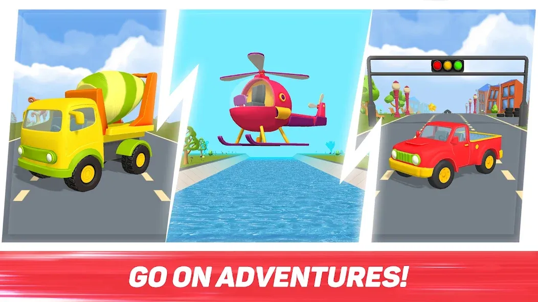 Leo Runner: car games for kids MOD APK скачать на Андроид — Безлимитные деньги и все машины открыты — скриншот 4 Leo Runner: car games for kids MOD APK скачать на Андроид — Безлимитные деньги и все машины открыты — скриншот 4