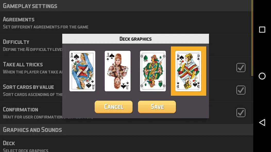 Скачать Thousand Card Game (1000] на Андроид с модом — Бесконечные очки и открыты все карты — скриншот 4