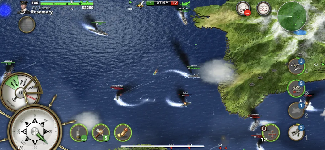 Navy Field: Online Sea Battles (Мод: Безлимитные ресурсы и усиленный флот) — скачать на Андроид — скриншот 4 Navy Field: Online Sea Battles (Мод: Безлимитные ресурсы и усиленный флот) — скачать на Андроид — скриншот 4