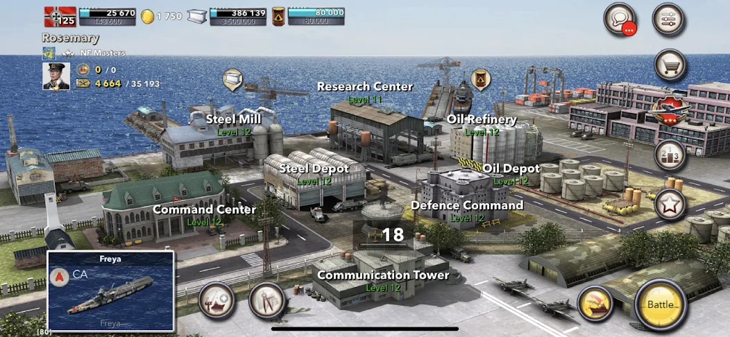 Navy Field: Online Sea Battles (Мод: Безлимитные ресурсы и усиленный флот) — скачать на Андроид — скриншот 5 Navy Field: Online Sea Battles (Мод: Безлимитные ресурсы и усиленный флот) — скачать на Андроид — скриншот 5