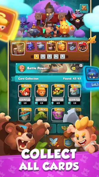 Rush Arena: PvP Tower Defense взлом APK — Безлимитные деньги и усиленные башни — скриншот 3