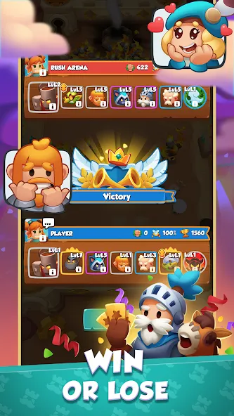 Rush Arena: PvP Tower Defense взлом APK — Безлимитные деньги и усиленные башни — скриншот 5
