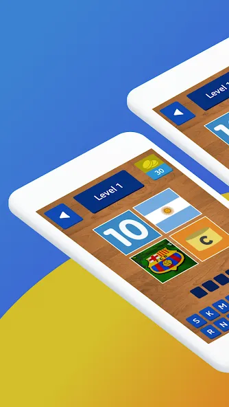 4 Pics 1 Footballer MOD APK скачать на Андроид — Без рекламы и все футболисты открыты — скриншот 1