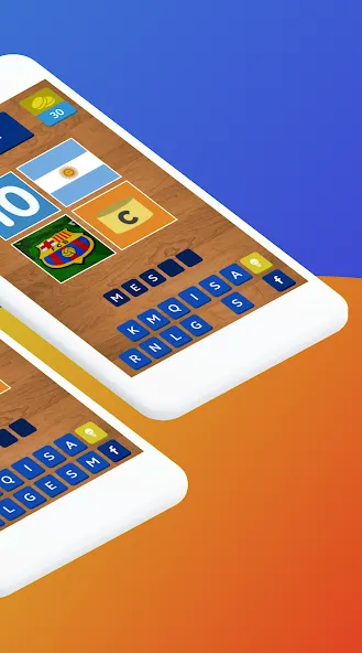 4 Pics 1 Footballer MOD APK скачать на Андроид — Без рекламы и все футболисты открыты — скриншот 2