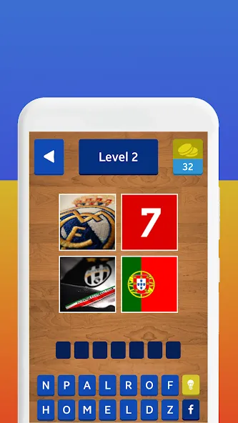 4 Pics 1 Footballer MOD APK скачать на Андроид — Без рекламы и все футболисты открыты — скриншот 5