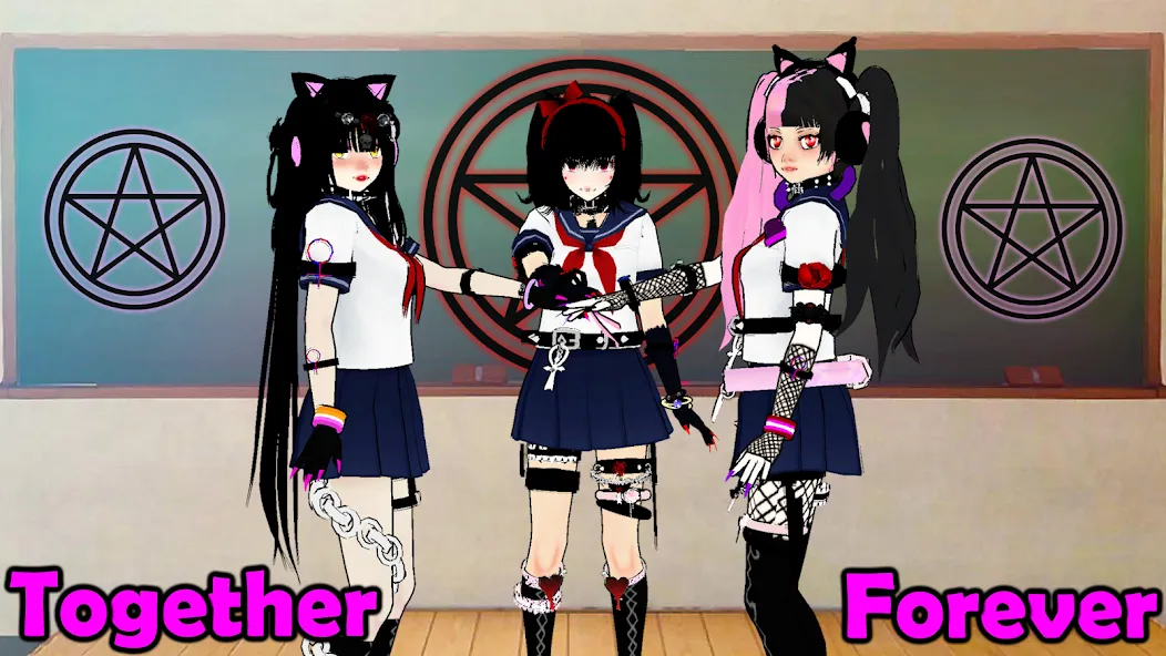 SchoolGirl AI 3D Anime Sandbox (Мод: Открыты все возможности игры) — скачать на Андроид — скриншот 2