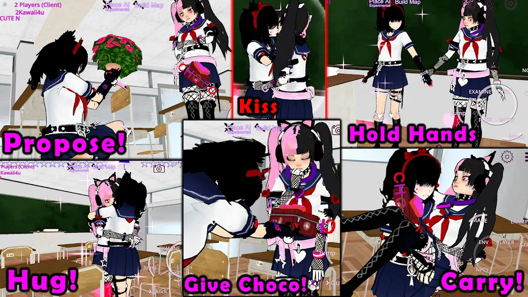 SchoolGirl AI 3D Anime Sandbox (Мод: Открыты все возможности игры) — скачать на Андроид — скриншот 3