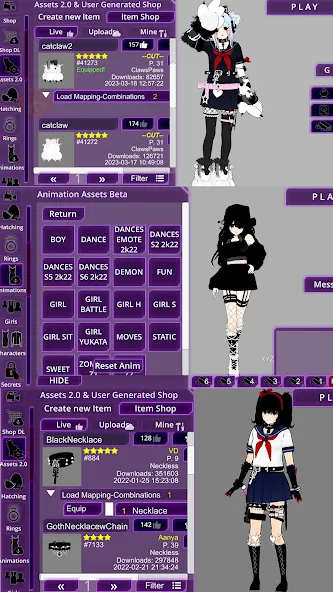 SchoolGirl AI 3D Anime Sandbox (Мод: Открыты все возможности игры) — скачать на Андроид — скриншот 4
