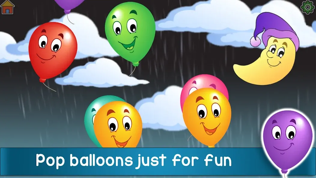 Kids Balloon Pop Game мод на Андроид: Яркие воздушные шарики и весёлая игра — скриншот 2
