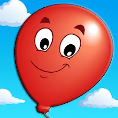 Kids Balloon Pop Game мод на Андроид: Яркие воздушные шарики и весёлая игра