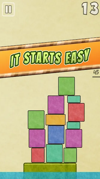 Drop Stack Block Stacking Game на телефон — скачать мод: Без рекламы и бесконечные блоки — скриншот 4 Drop Stack Block Stacking Game на телефон — скачать мод: Без рекламы и бесконечные блоки — скриншот 4