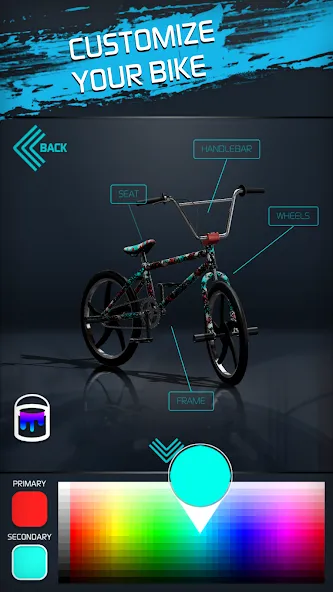Touchgrind BMX 2 MOD APK: Безлимитные деньги и все байки — скриншот 2