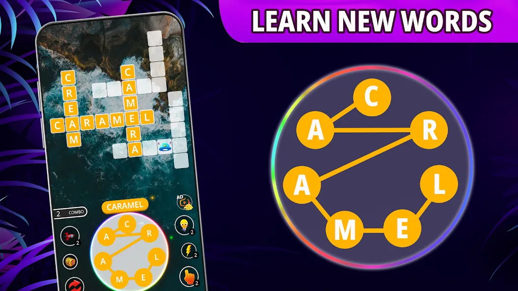 Word connect: word search game взломанный APK — Безлимитные подсказки и монеты — скриншот 5 Word connect: word search game взломанный APK — Безлимитные подсказки и монеты — скриншот 5