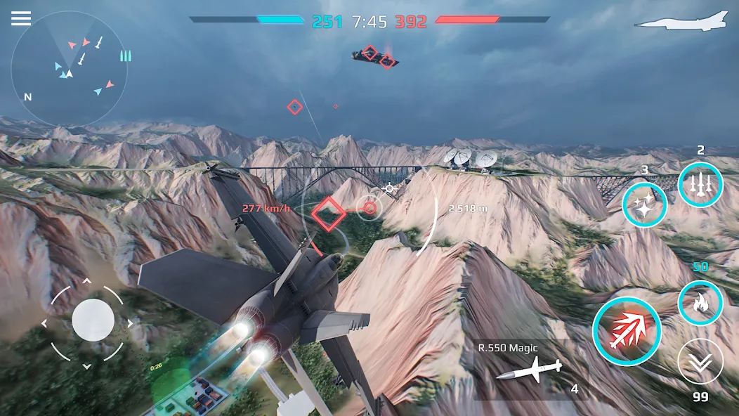 Sky Combat: War Planes Online — последняя версия с модом (Безлимитные деньги и топливо) — скриншот 2