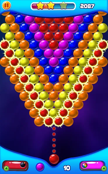 Bubble Shooter 2 мод на Андроид: Безлимитные монеты и жизни — скриншот 3 Bubble Shooter 2 мод на Андроид: Безлимитные монеты и жизни — скриншот 3