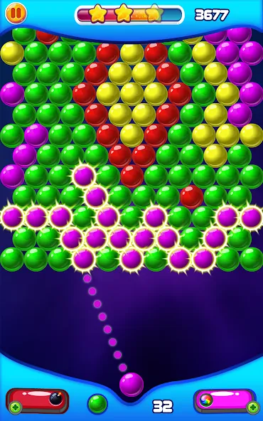 Bubble Shooter 2 мод на Андроид: Безлимитные монеты и жизни — скриншот 4 Bubble Shooter 2 мод на Андроид: Безлимитные монеты и жизни — скриншот 4