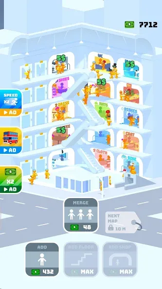 Shopping Mania MOD APK: Безлимитные деньги и всё открыто — скриншот 1