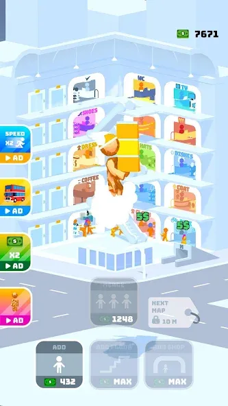 Shopping Mania MOD APK: Безлимитные деньги и всё открыто — скриншот 3