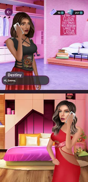 Situations: Romance Story — взломанная версия, Безлимитные деньги и все сцены — скриншот 1 Situations: Romance Story — взломанная версия, Безлимитные деньги и все сцены — скриншот 1