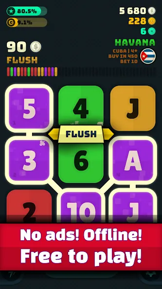 Merge Poker — последняя версия с модом (Безлимитные фишки и все бонусы) — скриншот 3