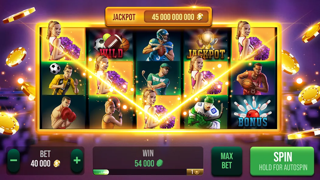 Скачать Casino All Star: Poker & Slots Mod APK — Безлимитные фишки и бесплатные вращения — скриншот 3
