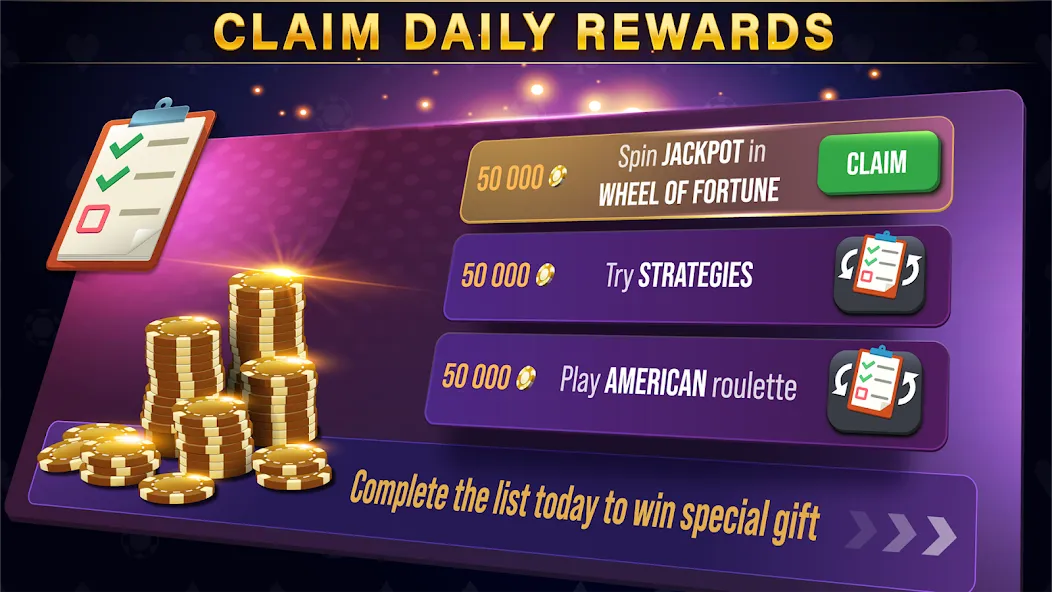 Скачать Roulette All Star: Casino Game на Андроид с модом — Безлимитные фишки и открыты все столы — скриншот 4 Скачать Roulette All Star: Casino Game на Андроид с модом — Безлимитные фишки и открыты все столы — скриншот 4