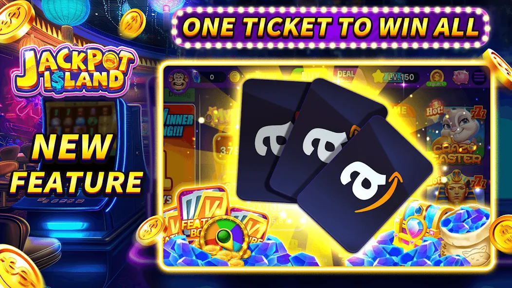 Скачать Jackpot Island - Slots Machine — Безлимитные монеты и бонусы — скриншот 3