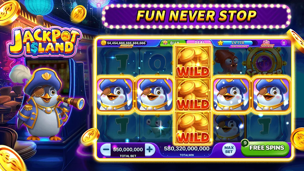 Скачать Jackpot Island - Slots Machine — Безлимитные монеты и бонусы — скриншот 4