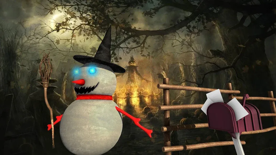 Evil Scary Snowman Games 3d взлом на Андроид — Безлимитные монеты и открытые уровни — скриншот 2