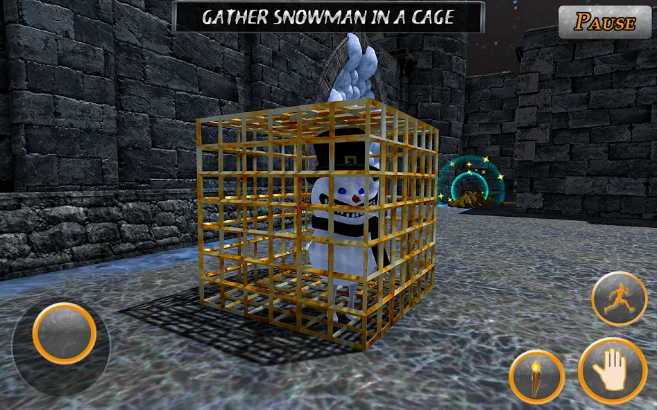 Evil Scary Snowman Games 3d взлом на Андроид — Безлимитные монеты и открытые уровни — скриншот 3